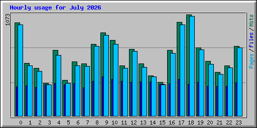 Hourly usage for July 2026